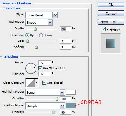 bravel and emboss options